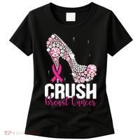 Crush Breast Cancer Awareness Bling Pink Ribbon Women's T-Shirt thumb 0