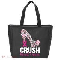 Crush Breast Cancer Awareness Bling Pink Ribbon Tote Bag thumb 0