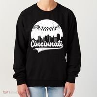 Cincinnati Baseball City Skyline Women's Sweatshirt thumb 0