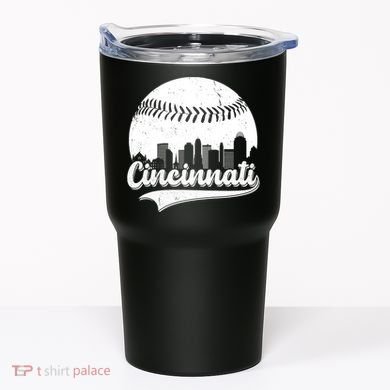 Cincinnati Baseball City Skyline Tumbler