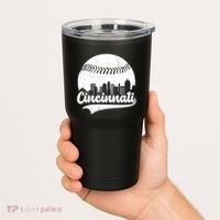 Cincinnati Baseball City Skyline Tumbler thumb 2