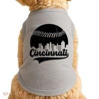 Cincinnati Baseball City Skyline Doggie Tank thumb 0