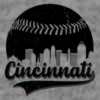 Cincinnati Baseball City Skyline Doggie Tank thumb 3