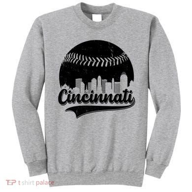 Cincinnati Baseball City Skyline Sweatshirt