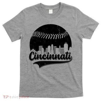 Cincinnati Baseball City Skyline T-Shirt