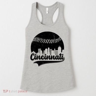 Cincinnati Baseball City Skyline Women's Tank Top