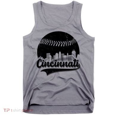 Cincinnati Baseball City Skyline Tank Top