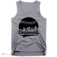 Cincinnati Baseball City Skyline Tank Top thumb 0