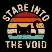 Cute Black Cat Stare Into The Void Coaster thumb 2