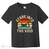 Cute Black Cat Stare Into The Void Toddler T-Shirt thumb 0