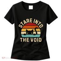 Cute Black Cat Stare Into The Void Women's T-Shirt thumb 0