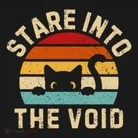 Cute Black Cat Stare Into The Void Women's T-Shirt thumb 6