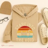 Cute Black Cat Stare Into The Void Hoodie thumb 4