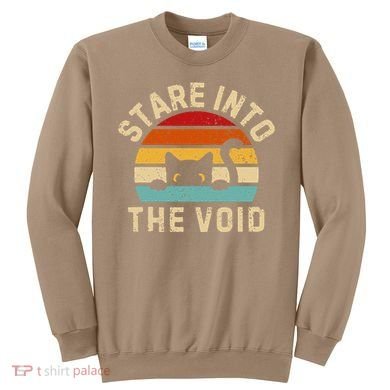 Cute Black Cat Stare Into The Void Sweatshirt