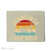 Cute Black Cat Stare Into The Void Mousepad thumb 0
