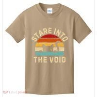 Cute Black Cat Stare Into The Void Kids T-Shirt thumb 0