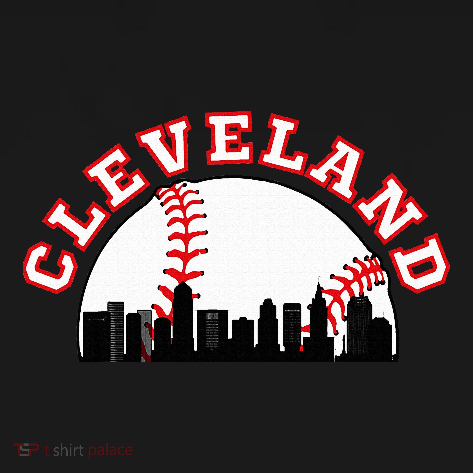Cleveland Baseball Cleveland Oh Cityscape Cle Skyline Women's Hoodie
