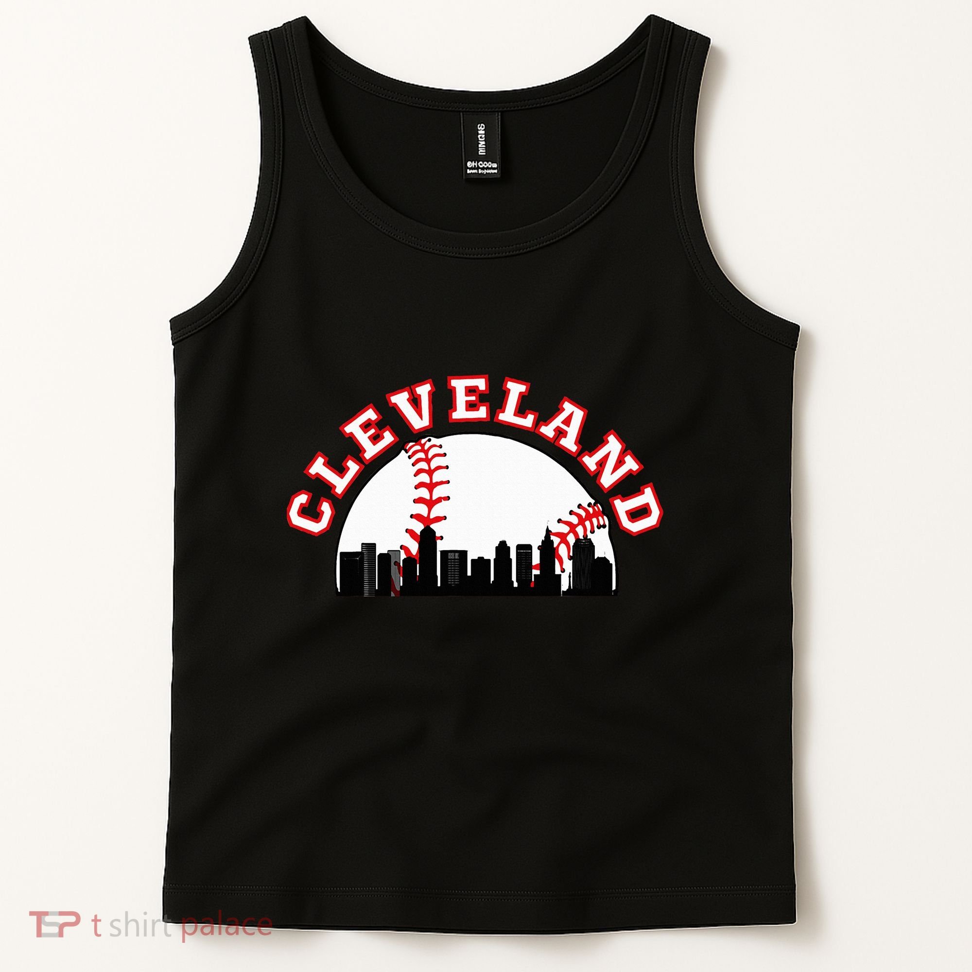 Cleveland Baseball Cleveland Oh Cityscape Cle Skyline Tank Top