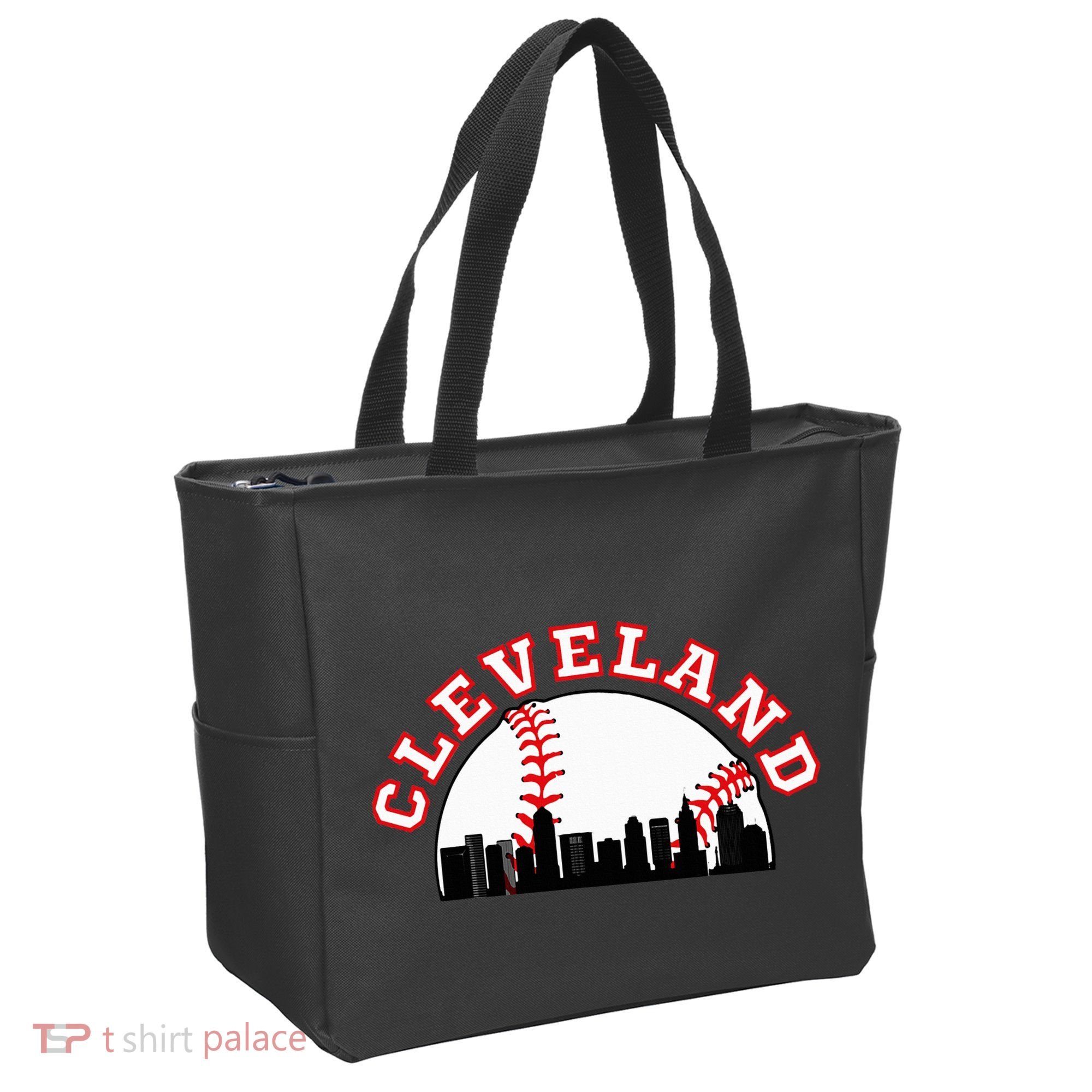 Cleveland Baseball Cleveland Oh Cityscape Cle Skyline Tote Bag