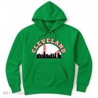 Cleveland Baseball Cleveland Oh Cityscape Cle Skyline Hoodie thumb 0