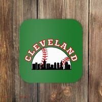 Cleveland Baseball Cleveland Oh Cityscape Cle Skyline Coaster thumb 0