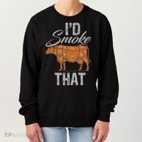 Chef Butcher Cook BBQ Cow Beef Funny Sayings Meat Lover Fan Women's Sweatshirt thumb 0