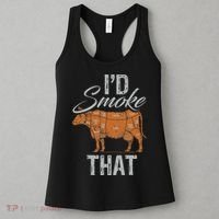 Chef Butcher Cook BBQ Cow Beef Funny Sayings Meat Lover Fan Women's Tank Top thumb 3