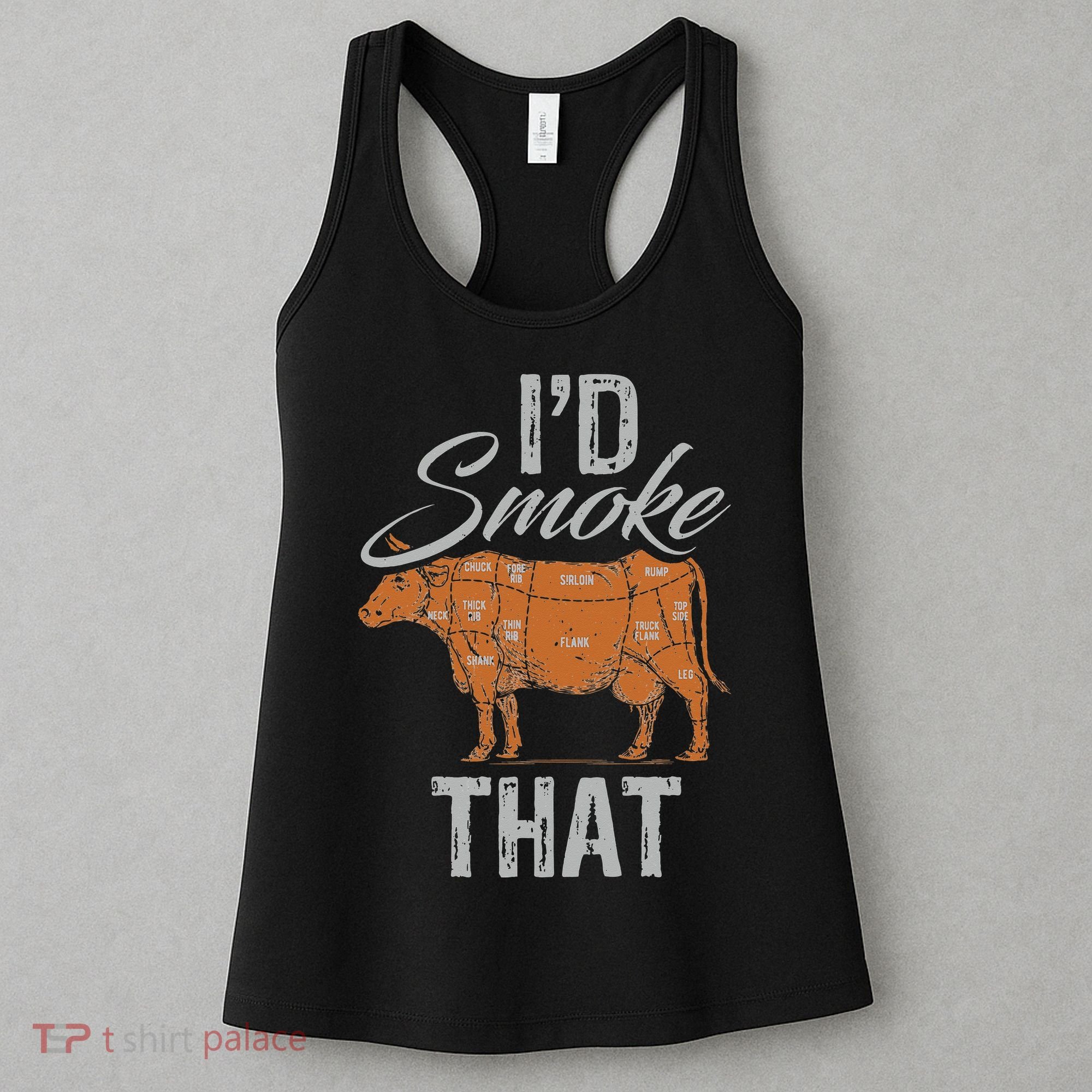 Chef Butcher Cook BBQ Cow Beef Funny Sayings Meat Lover Fan Women's Tank Top