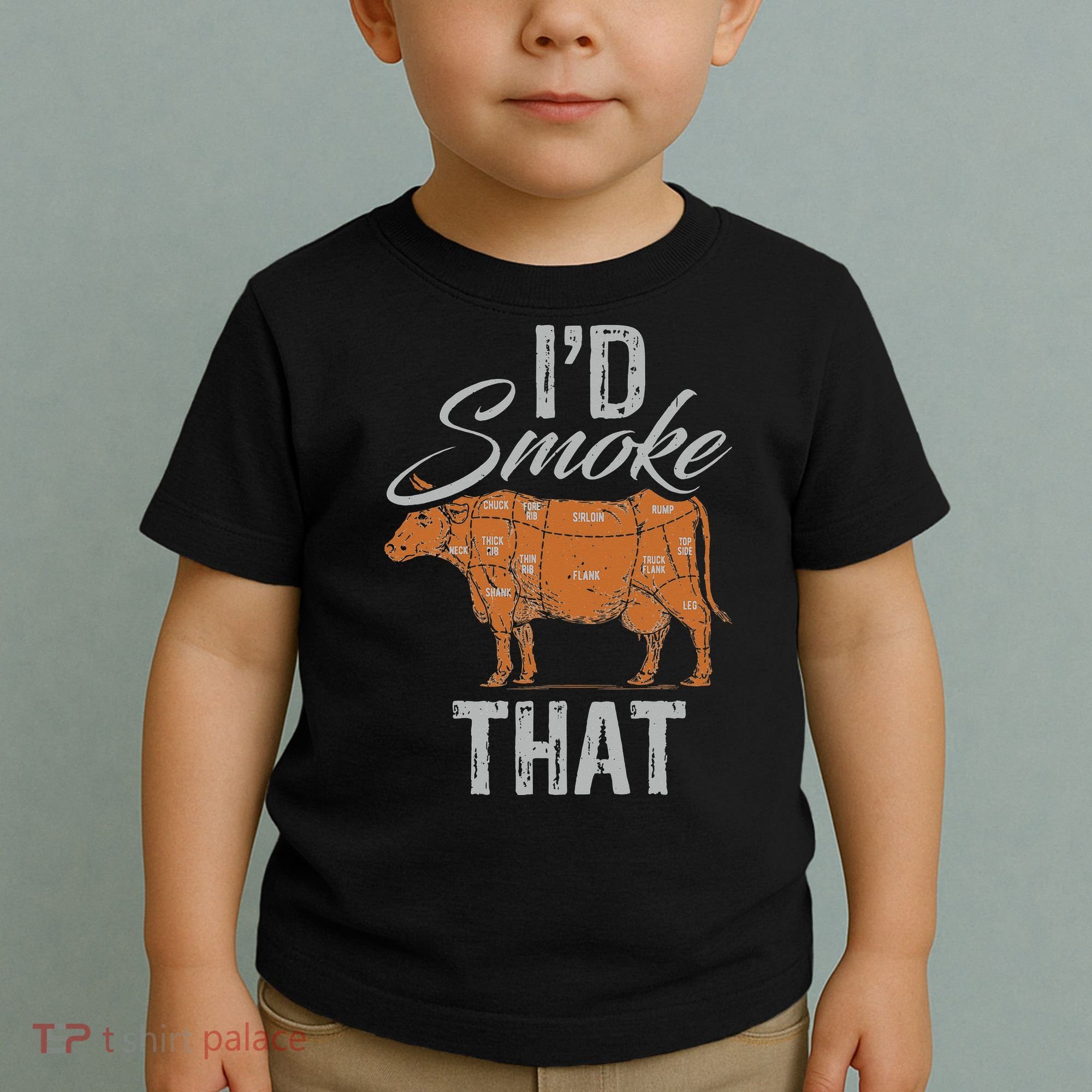 Chef Butcher Cook BBQ Cow Beef Funny Sayings Meat Lover Fan Toddler T-Shirt