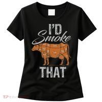 Chef Butcher Cook BBQ Cow Beef Funny Sayings Meat Lover Fan Women's T-Shirt thumb 0