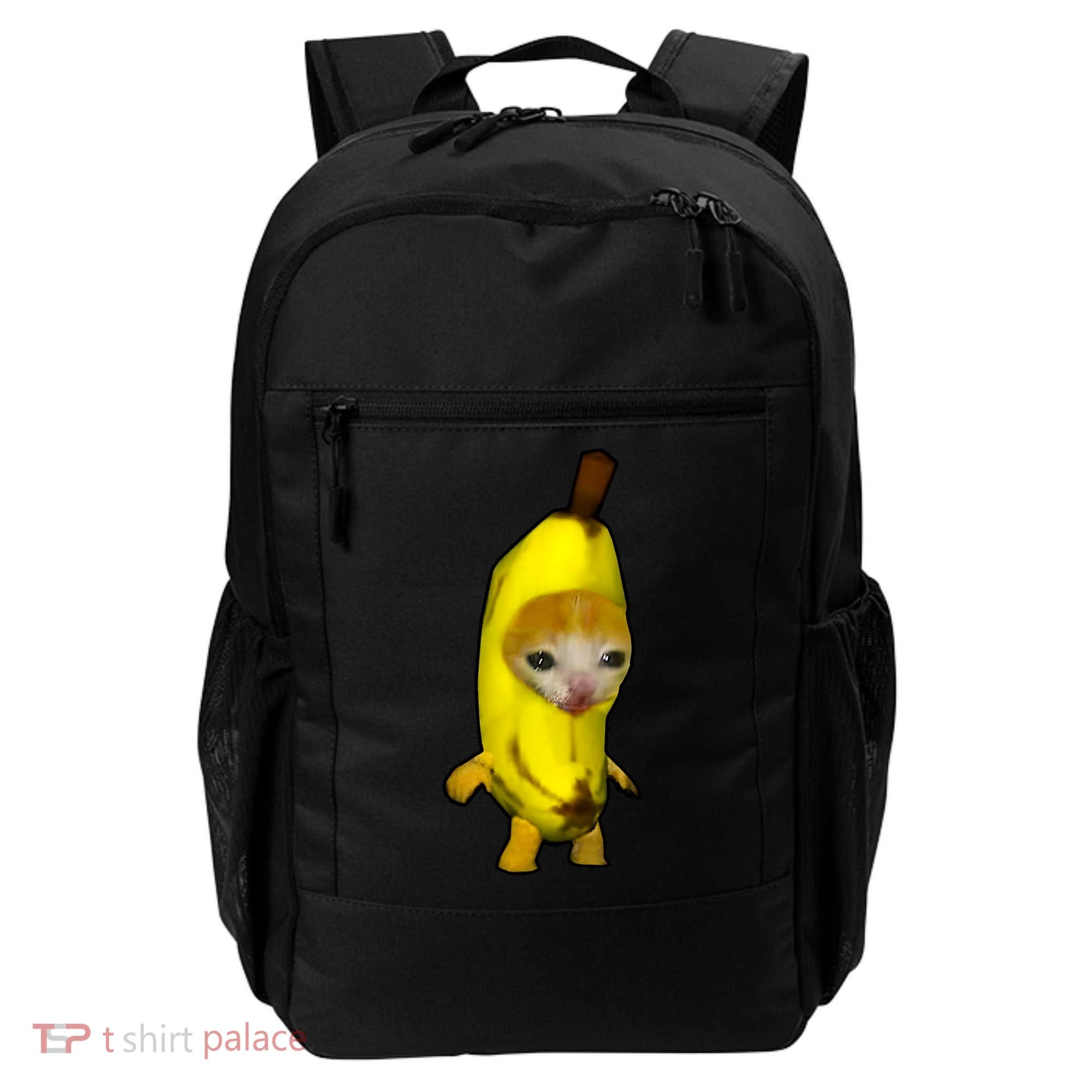 Cute Banana Cat Happy Bananacat Meme Kitty Cat Lovers Meme Backpack