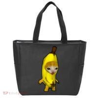 Cute Banana Cat Happy Bananacat Meme Kitty Cat Lovers Meme Tote Bag thumb 0