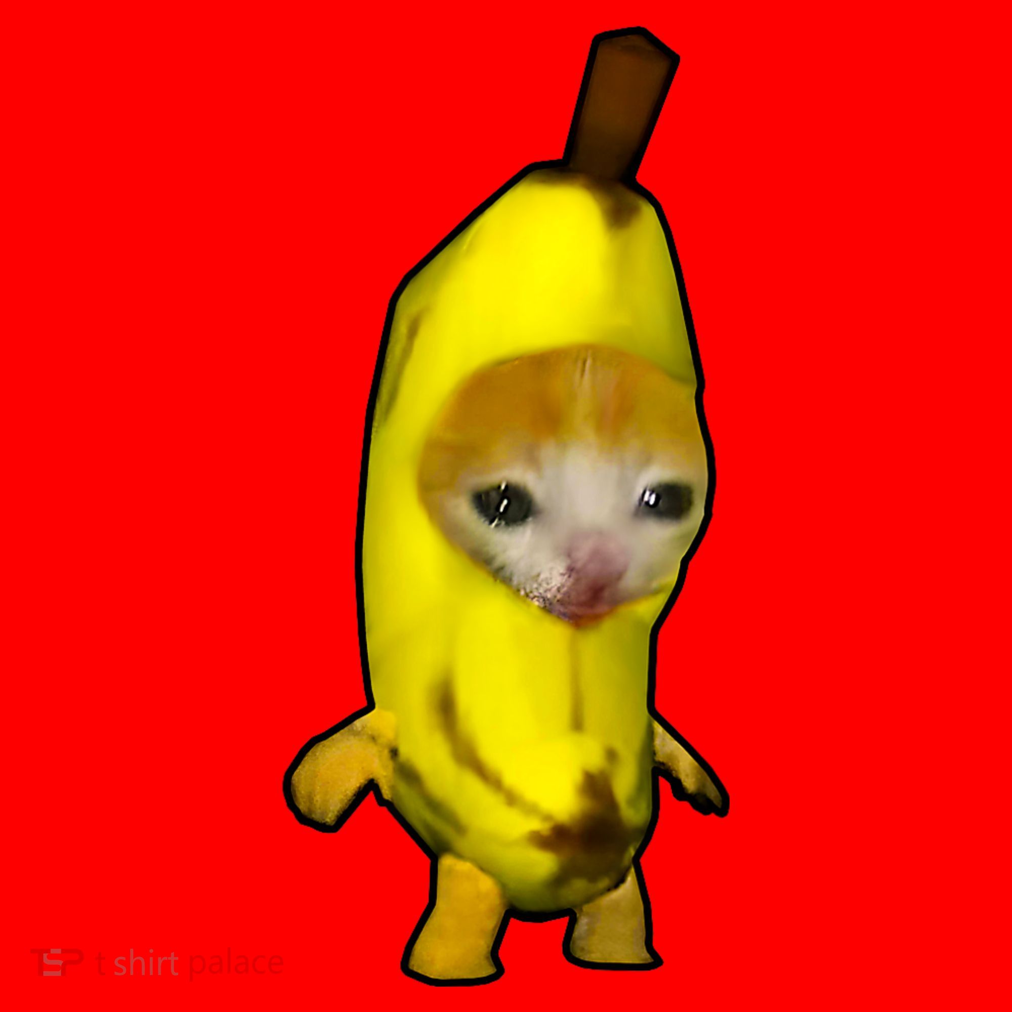 Cute Banana Cat Happy Bananacat Meme Kitty Cat Lovers Meme Santa Hat