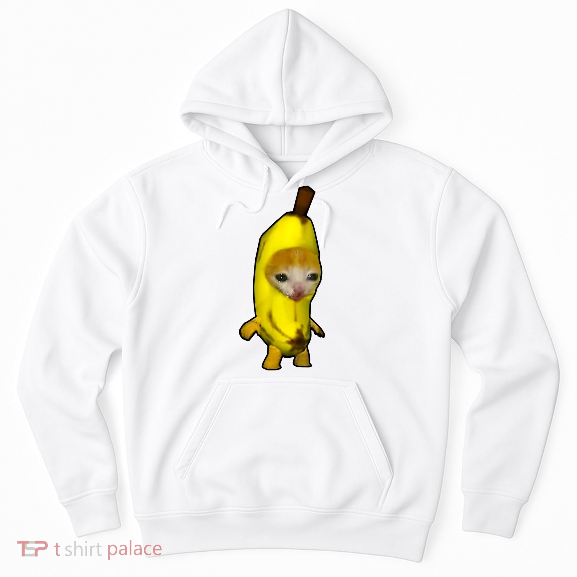 Cute Banana Cat Happy Bananacat Meme Kitty Cat Lovers Meme Hoodie