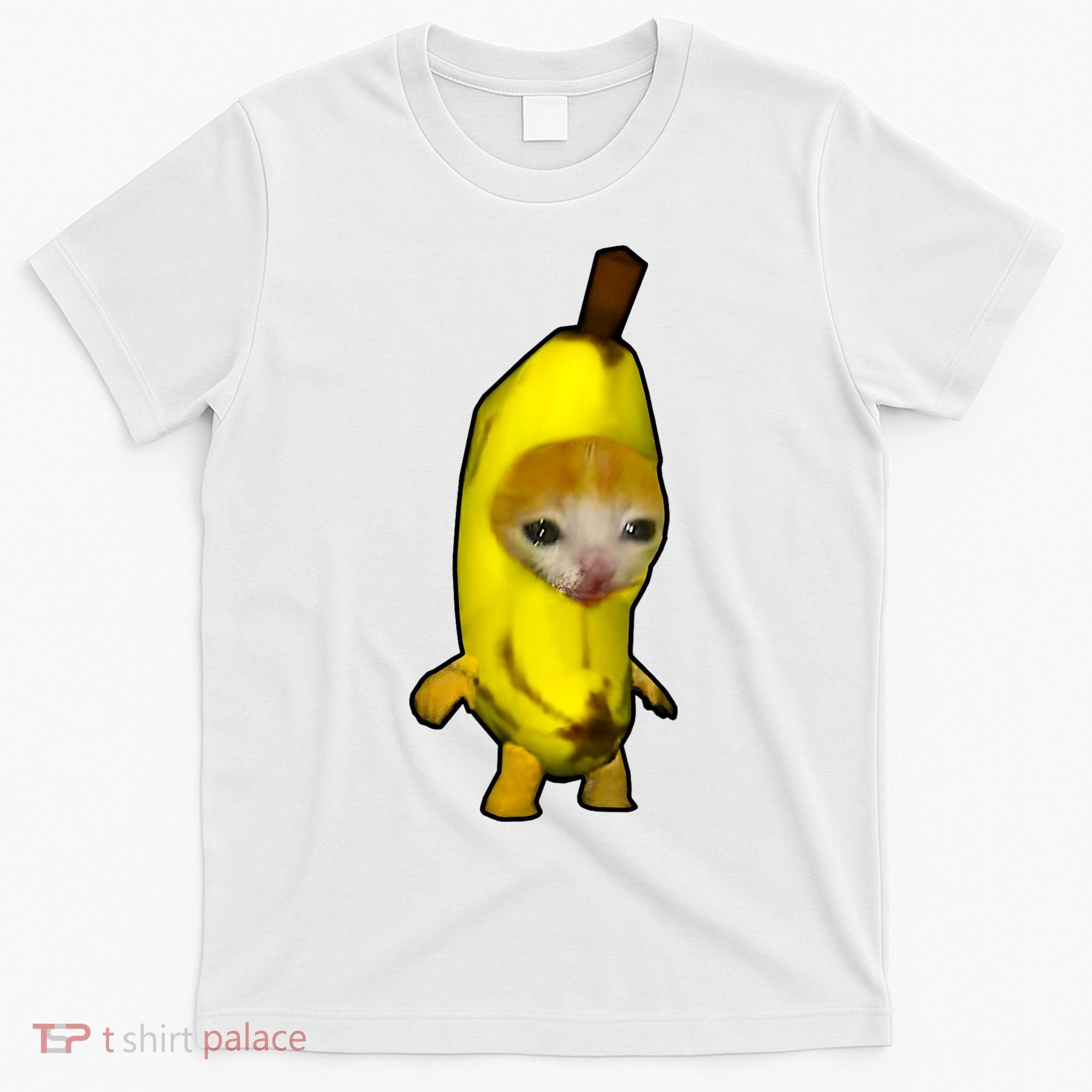 Cute Banana Cat Happy Bananacat Meme Kitty Cat Lovers Meme T-Shirt