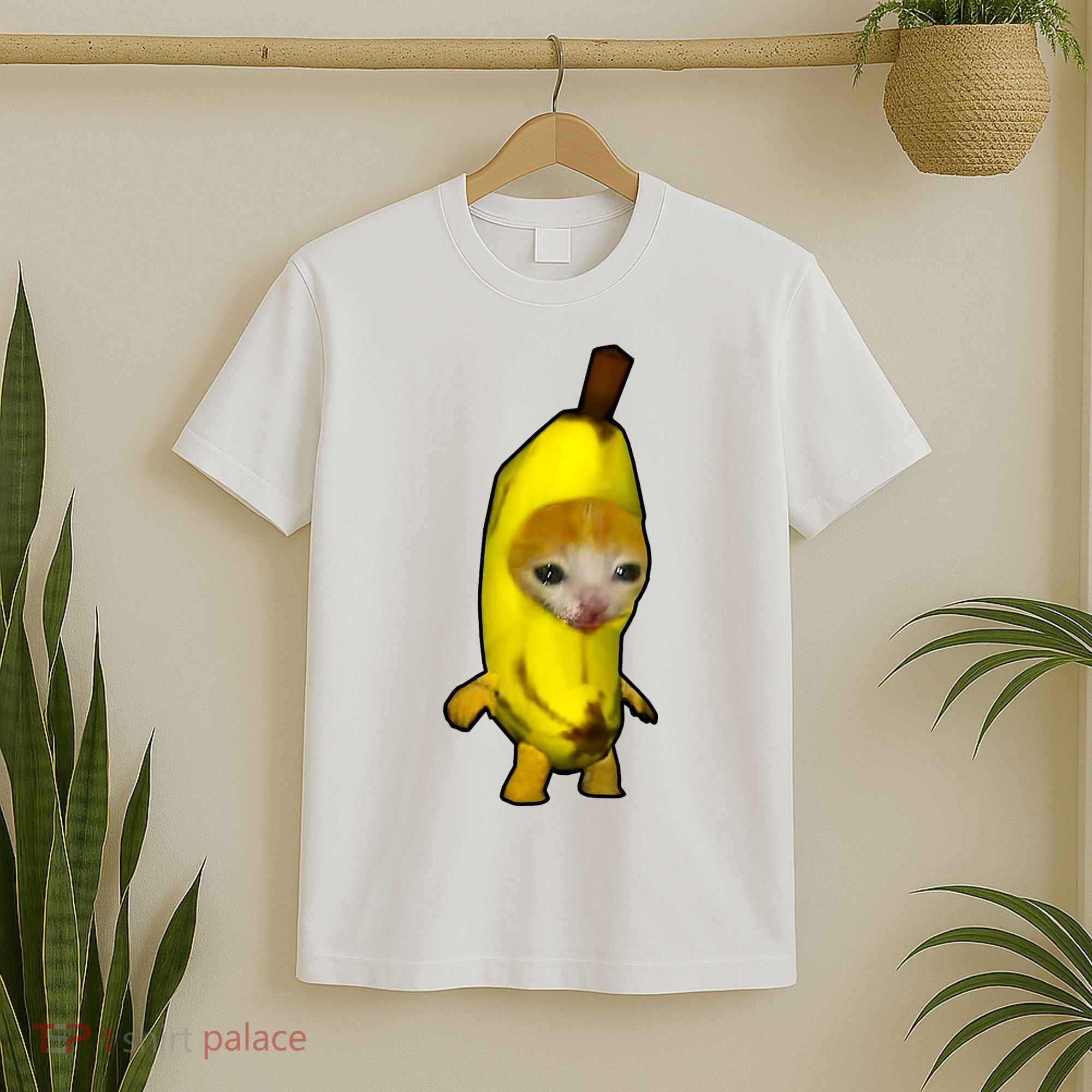 Cute Banana Cat Happy Bananacat Meme Kitty Cat Lovers Meme T-Shirt