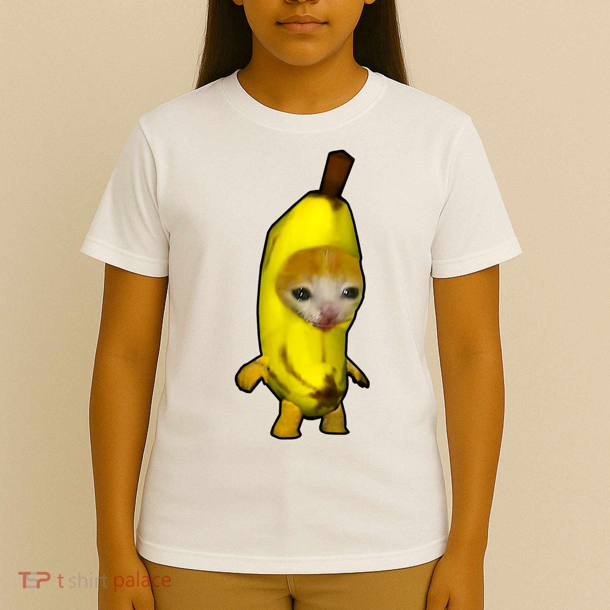 Cute Banana Cat Happy Bananacat Meme Kitty Cat Lovers Meme T-Shirt