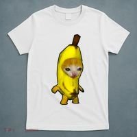 Cute Banana Cat Happy Bananacat Meme Kitty Cat Lovers Meme T-Shirt thumb 5