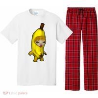 Cute Banana Cat Happy Bananacat Meme Kitty Cat Lovers Meme Pajama Set thumb 0