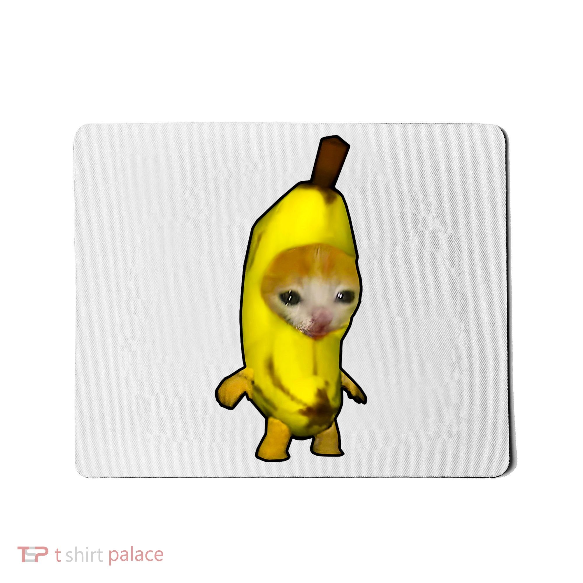 Cute Banana Cat Happy Bananacat Meme Kitty Cat Lovers Meme Mousepad