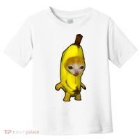Cute Banana Cat Happy Bananacat Meme Kitty Cat Lovers Meme Toddler T-Shirt thumb 0