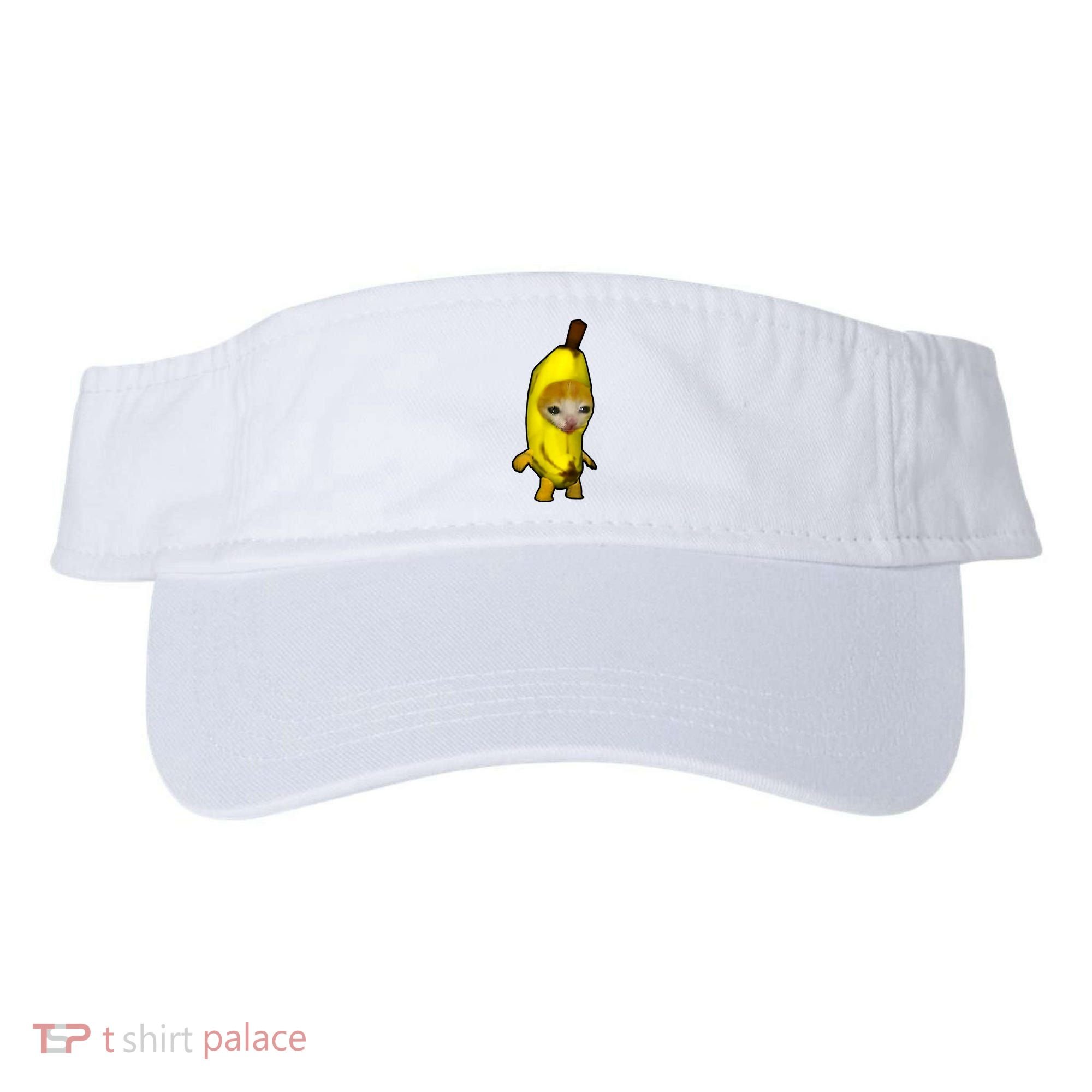 Cute Banana Cat Happy Bananacat Meme Kitty Cat Lovers Meme Visor