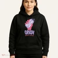 Crush Breast Cancer Can Hoodie thumb 5