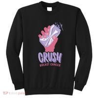 Crush Breast Cancer Can Sweatshirt thumb 0