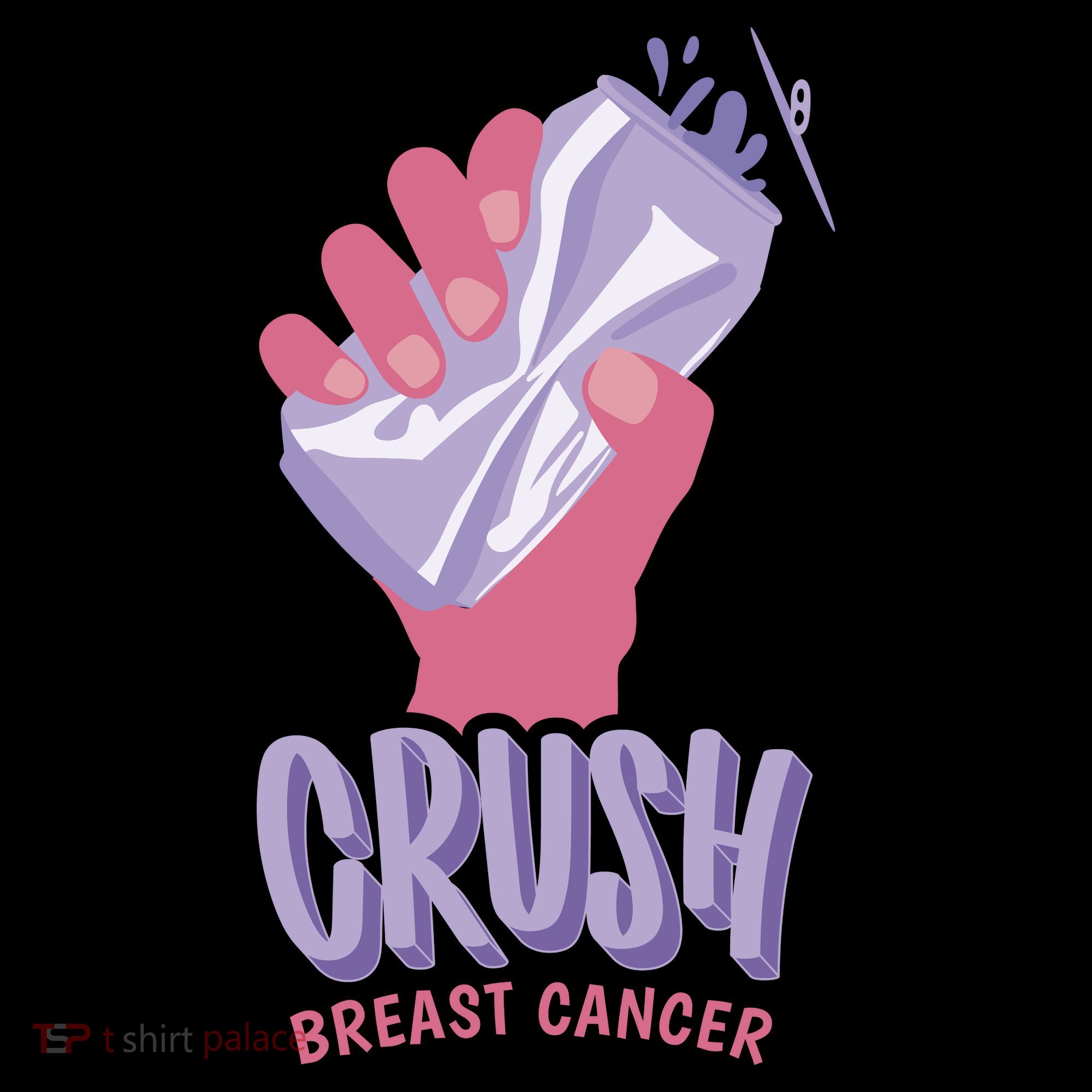 Crush Breast Cancer Can Sweatshirt