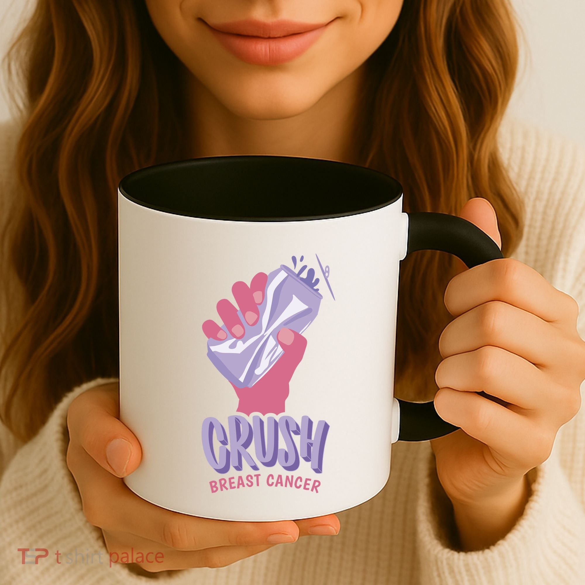 Crush Breast Cancer Can Coffee Mug