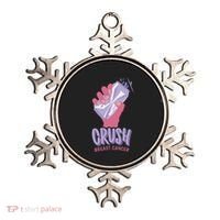 Crush Breast Cancer Can Ornament thumb 0