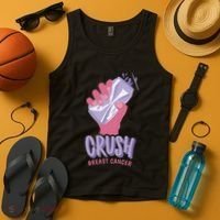 Crush Breast Cancer Can Tank Top thumb 4