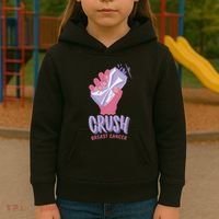 Crush Breast Cancer Can Kids Hoodie thumb 3