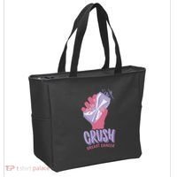 Crush Breast Cancer Can Tote Bag thumb 2